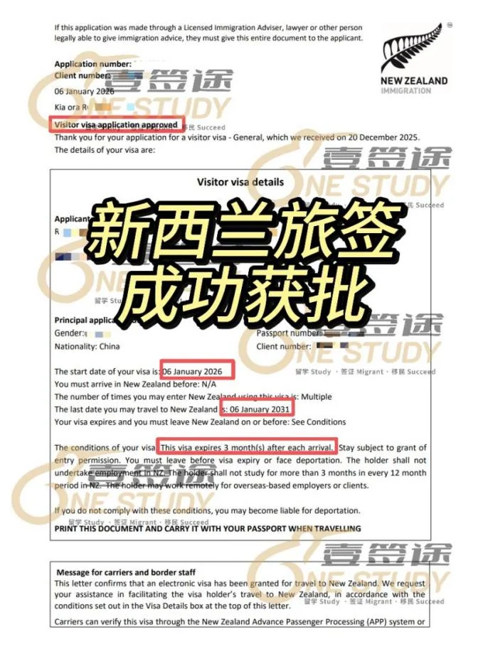 旅游签证获批